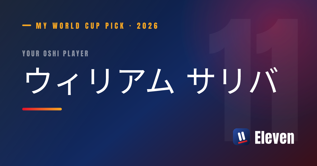 ウィリアム サリバを推し選手としてシェアするカード