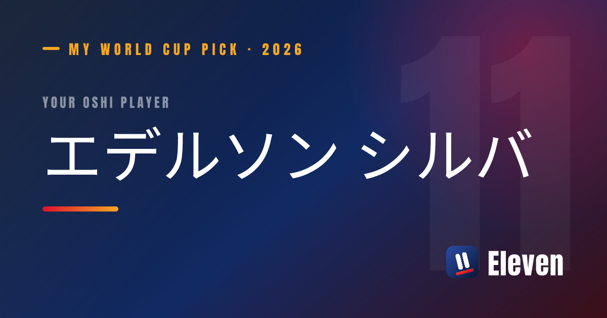 エデルソン シルバを推し選手としてシェアするカード