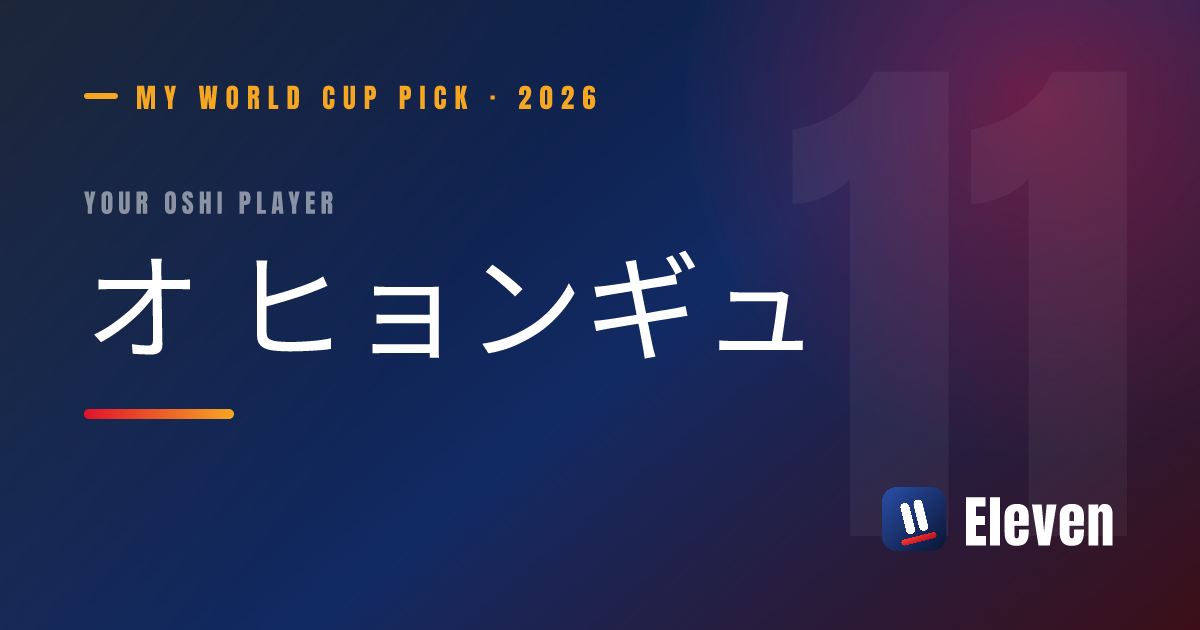 オ ヒョンギュを推し選手としてシェアするカード