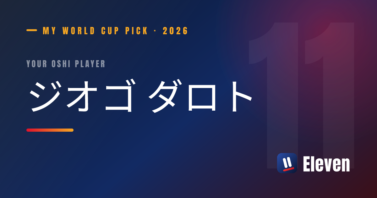 ジオゴ ダロトを推し選手としてシェアするカード