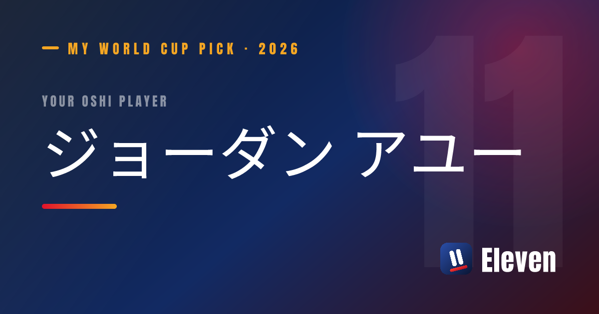 ジョーダン アユーを推し選手としてシェアするカード