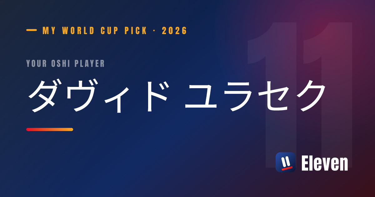 ダヴィド ユラセクを推し選手としてシェアするカード