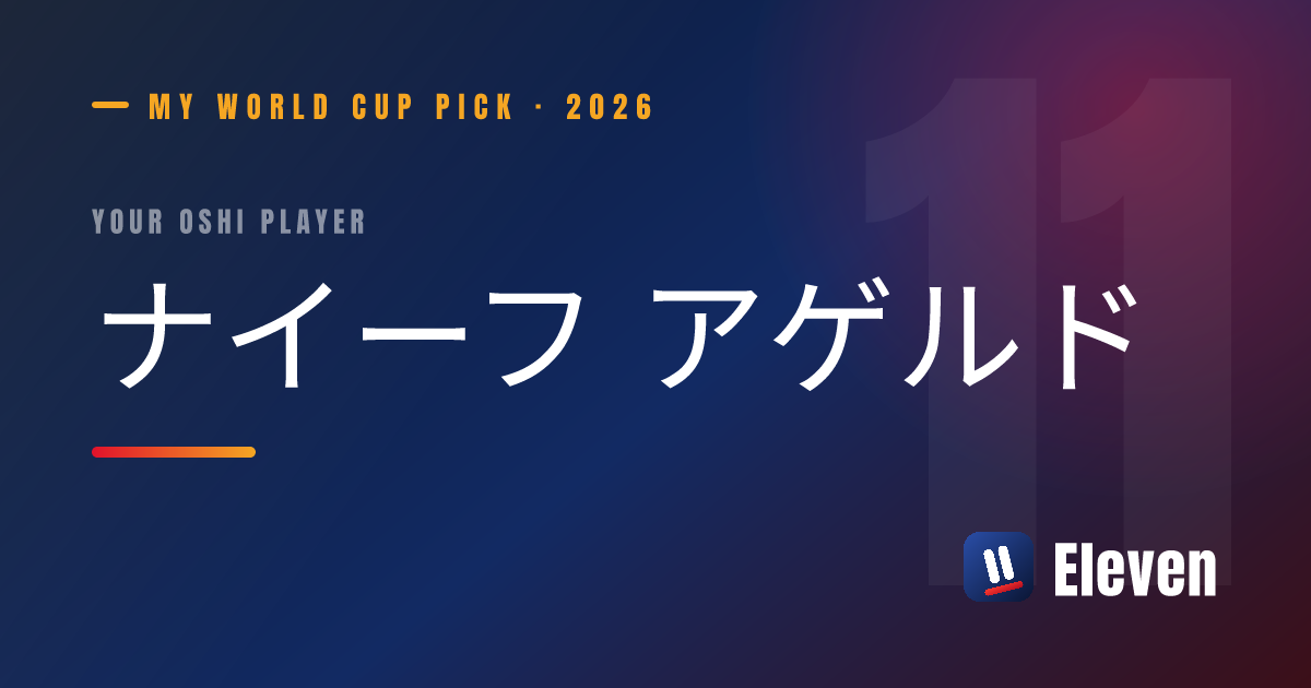 ナイーフ アゲルドを推し選手としてシェアするカード