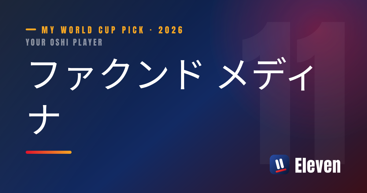 ファクンド メディナを推し選手としてシェアするカード