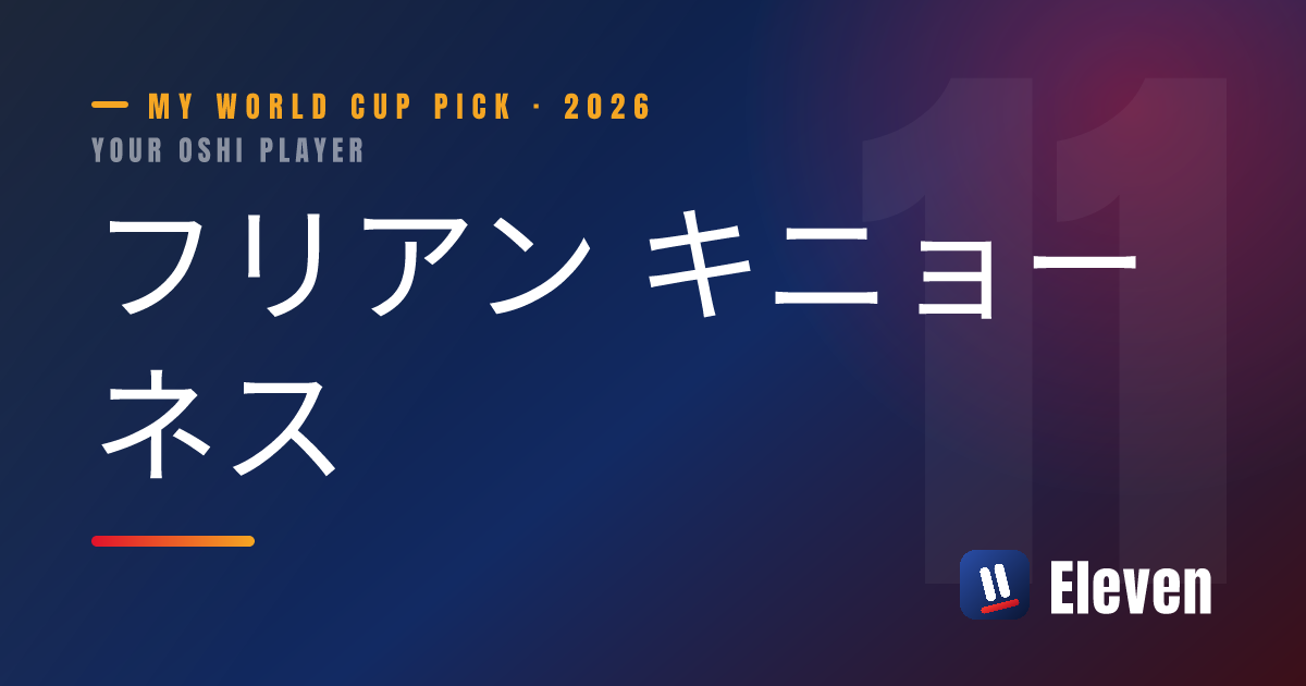フリアン キニョーネスを推し選手としてシェアするカード
