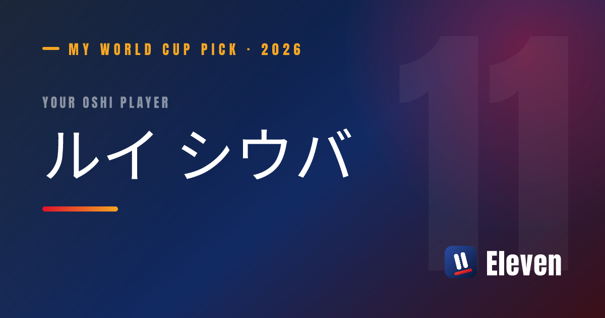 ルイ シウバを推し選手としてシェアするカード