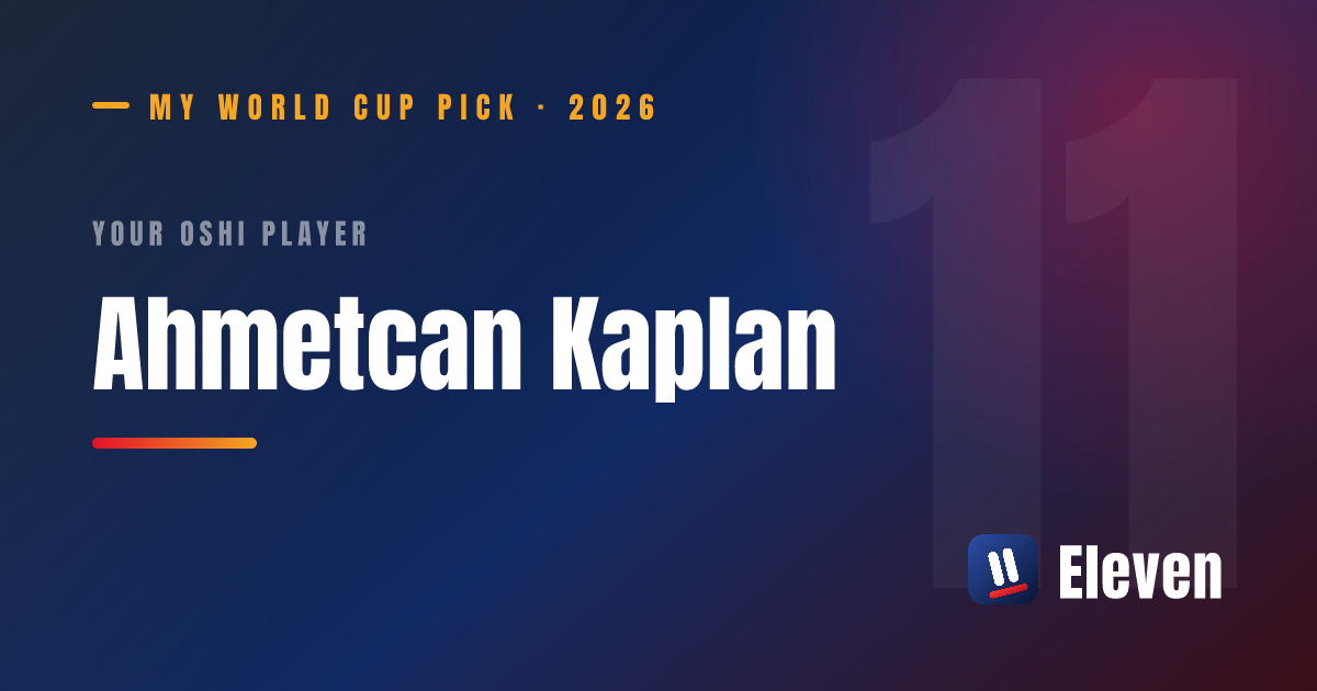 アフメッジャン・カプランを推し選手としてシェアするカード