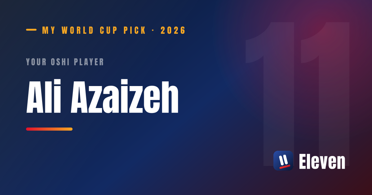 アリ・アザイゼーを推し選手としてシェアするカード