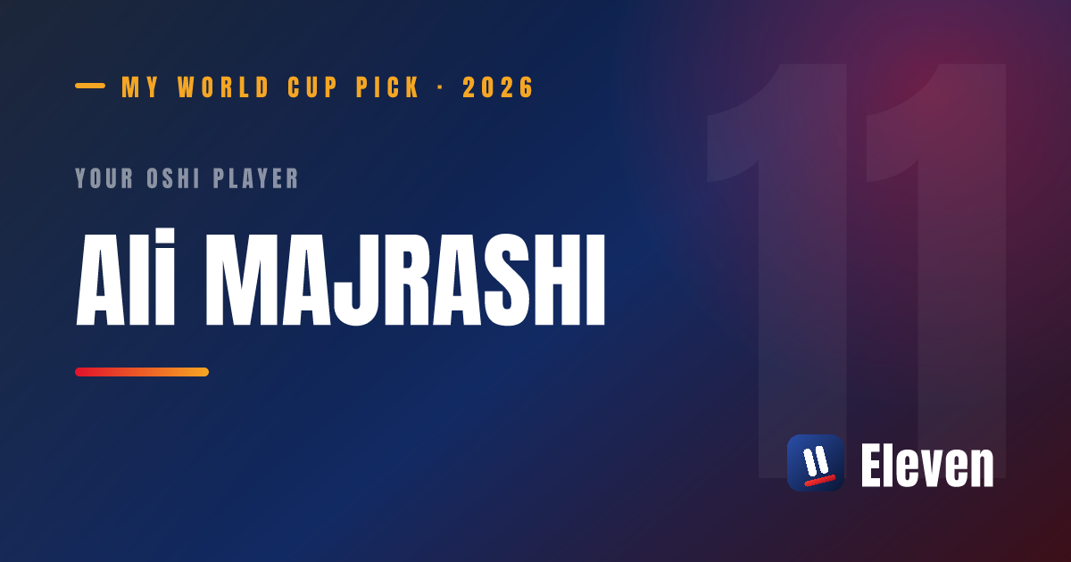 アリ・マジュラシを推し選手としてシェアするカード
