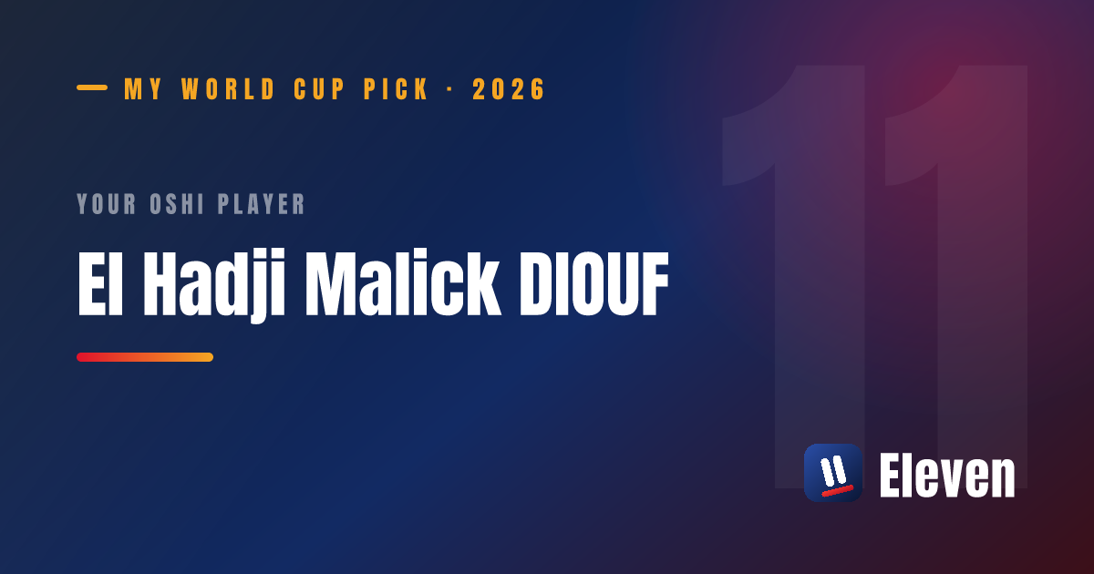 エル・ハッジ・マリック・ディウフを推し選手としてシェアするカード