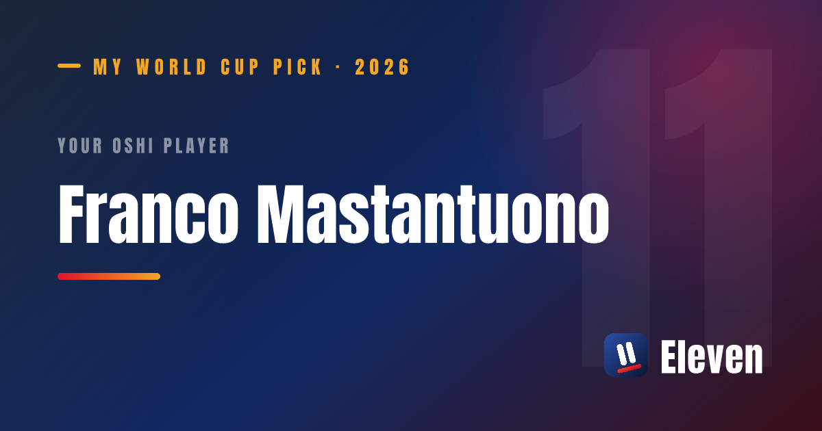 フランコ・マスタントゥオーノを推し選手としてシェアするカード