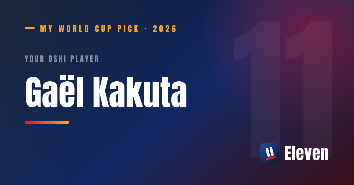 ガエル・カクタを推し選手としてシェアするカード