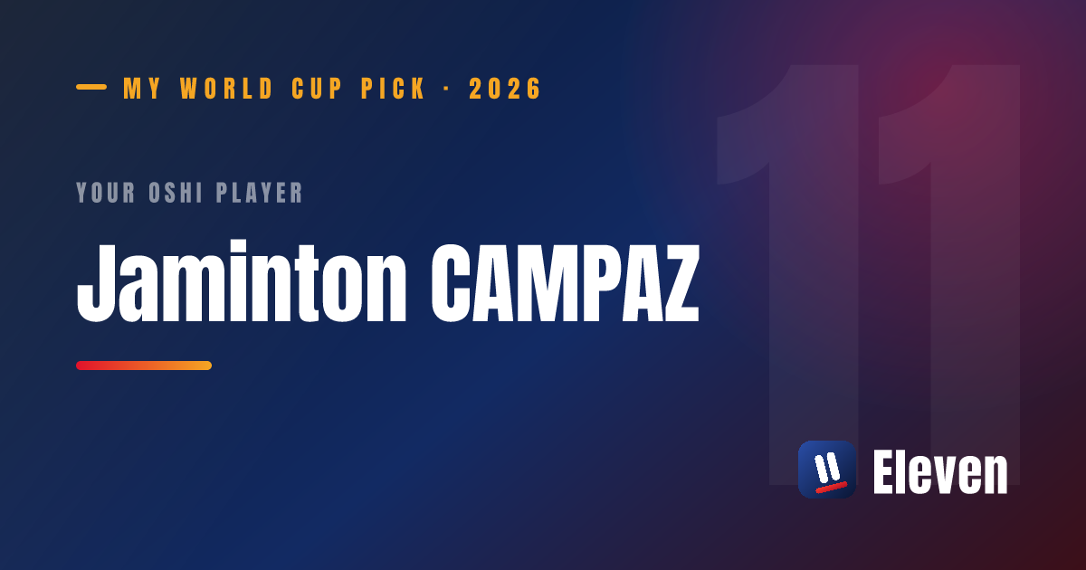 ハミントン・カンパスを推し選手としてシェアするカード