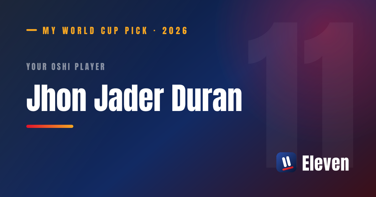 ジョン・ジャデル・デュランを推し選手としてシェアするカード