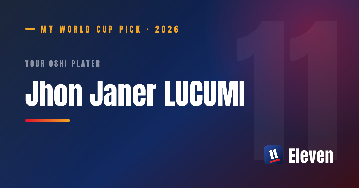 ジョン・ルクミを推し選手としてシェアするカード