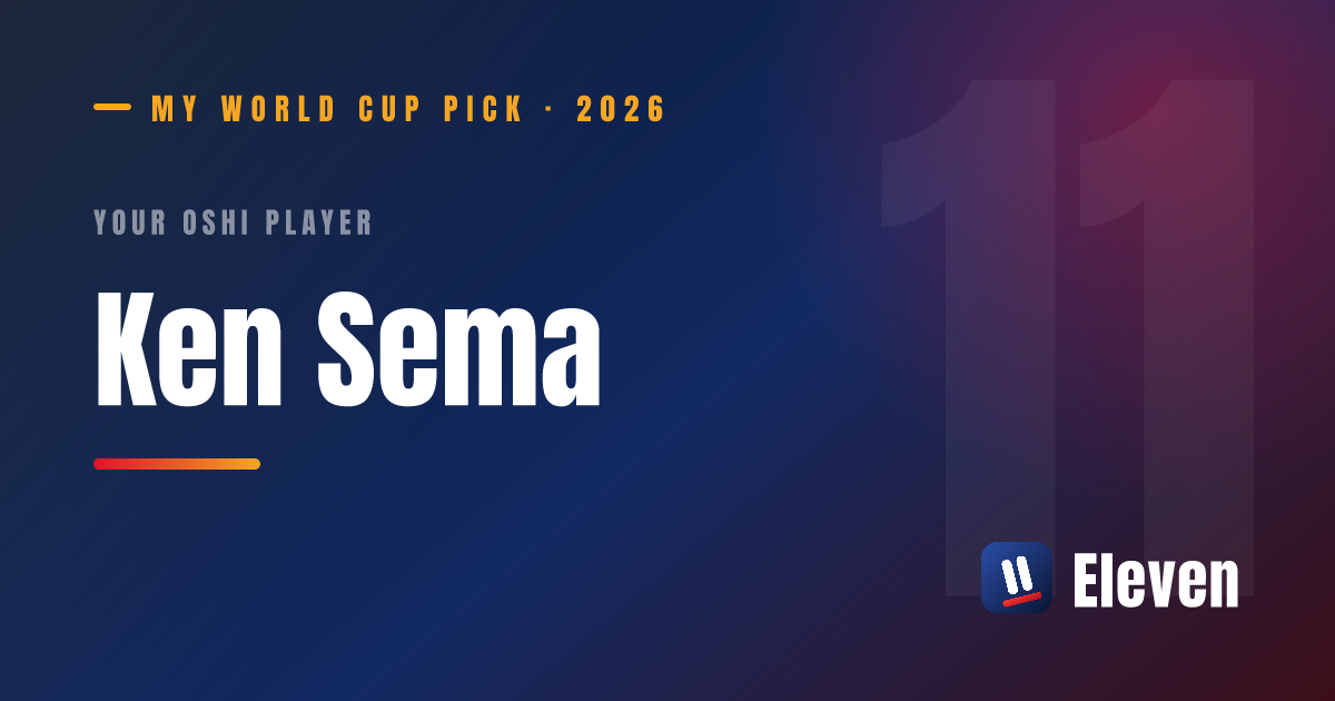 ケン・セマを推し選手としてシェアするカード