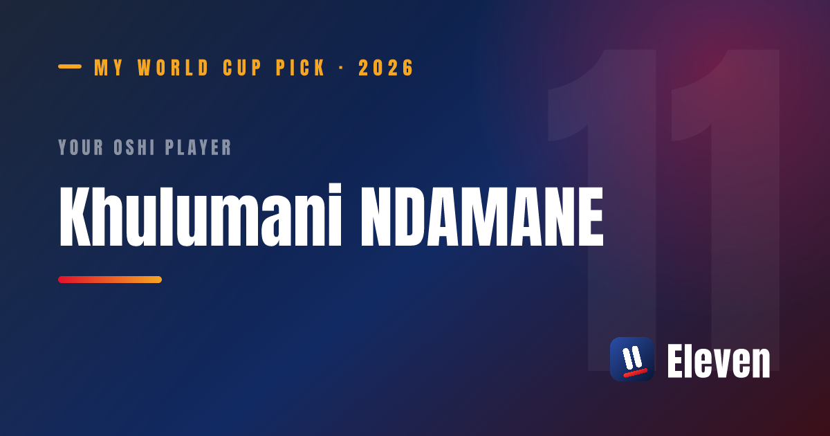 クルマニ・ンダマネを推し選手としてシェアするカード