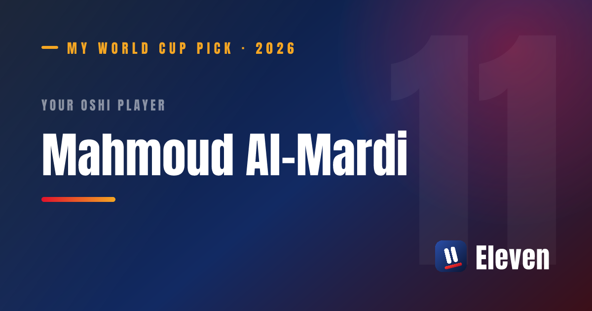 マフムード・アル・マルディを推し選手としてシェアするカード