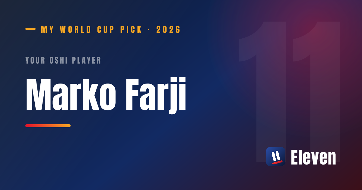 マルコ・ファルジを推し選手としてシェアするカード