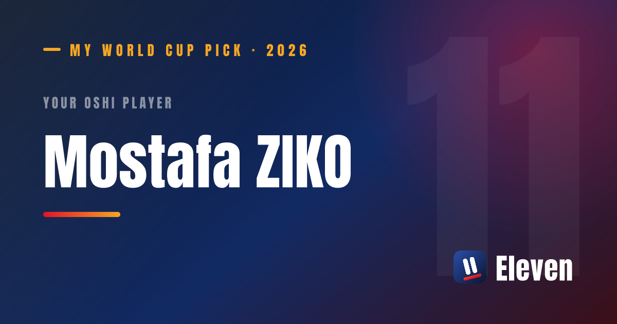モスタファ・ジコを推し選手としてシェアするカード