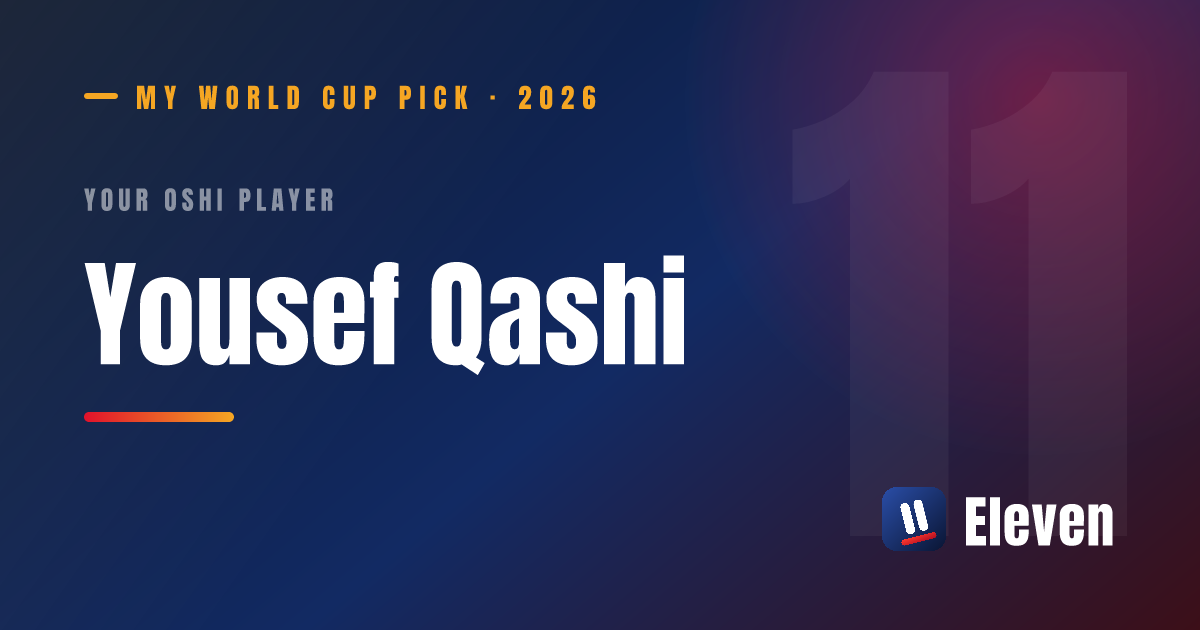 ユセフ・カシを推し選手としてシェアするカード