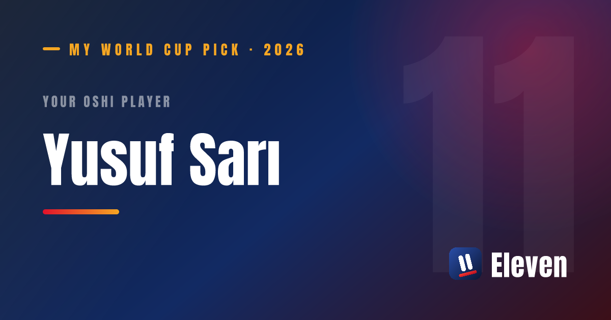 ユスフ・サルを推し選手としてシェアするカード